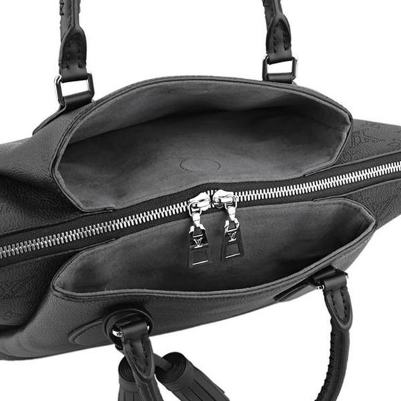 Louis Vuitton Mahina Haumea Handbag Noir Black Calf Leather - Picture 7 of 9